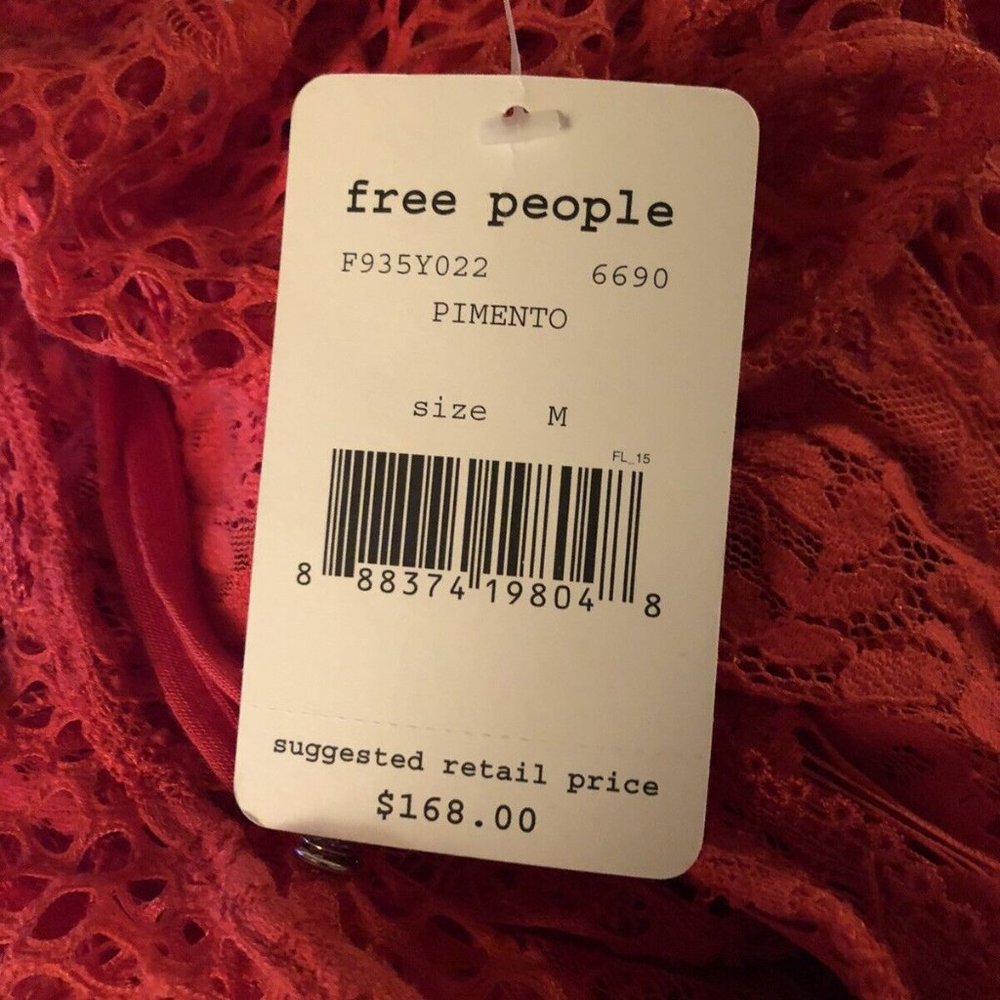 Free People Dress Luna Lace in Pimento - Picture 11 of 11
